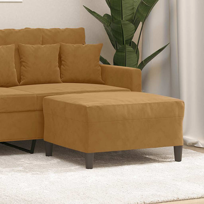 Taburet, maro, 70x55x41 cm, catifea - WALTI WALTI