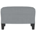 Taburet, gri deschis, 60x50x41 cm, material textil - WALTI WALTI
