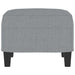 Taburet, gri deschis, 60x50x41 cm, material textil - WALTI WALTI