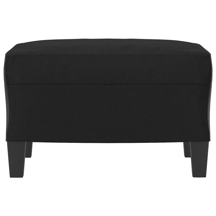 Taburet, negru, 60x50x41 cm, piele ecologică - WALTI WALTI