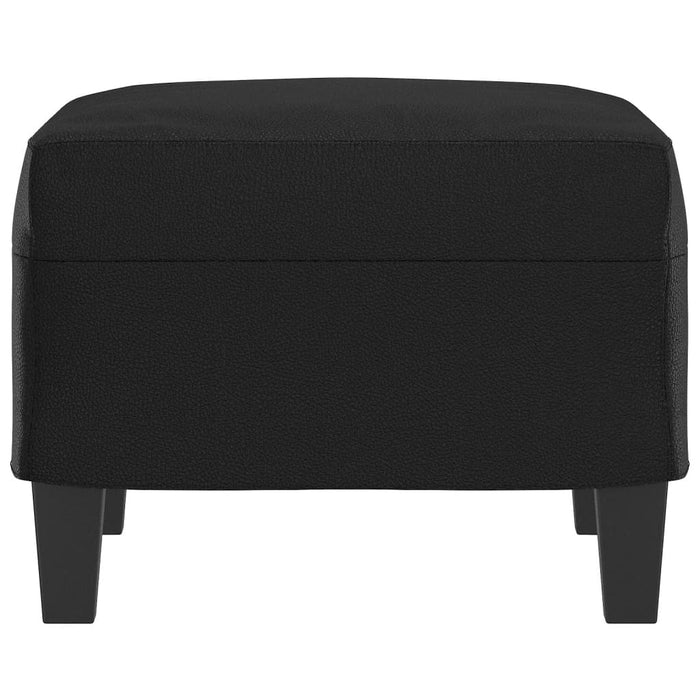 Taburet, negru, 60x50x41 cm, piele ecologică - WALTI WALTI