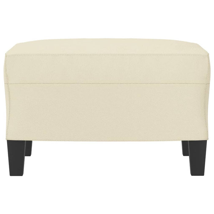 Taburet, crem, 60x50x41 cm, piele ecologică - WALTI WALTI
