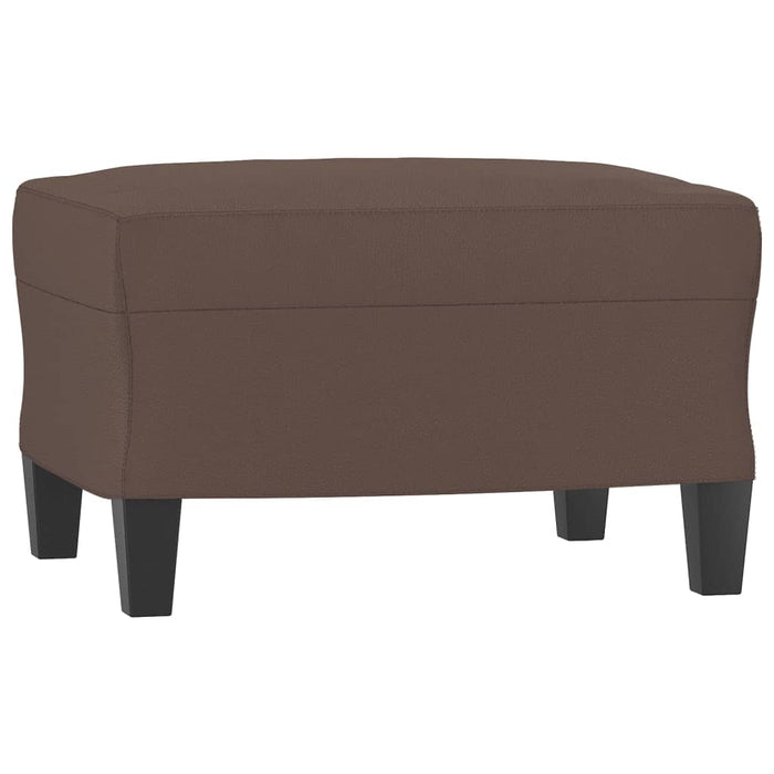 Taburet, maro, 60x50x41 cm, piele ecologică - WALTI WALTI