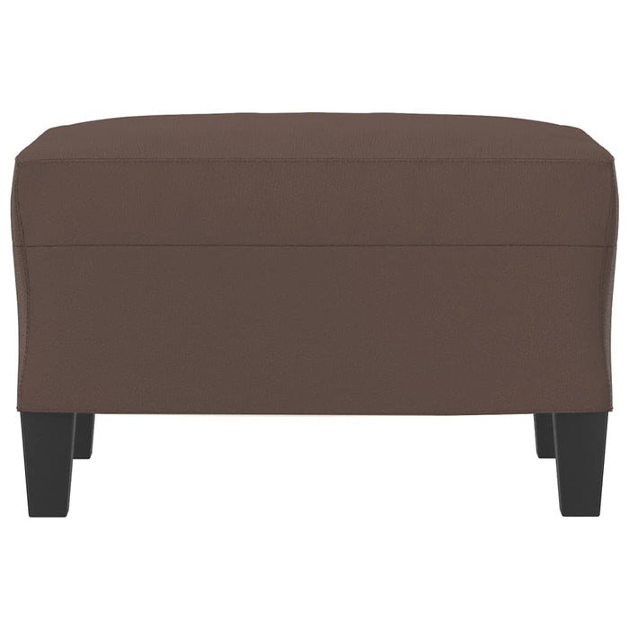 Taburet, maro, 60x50x41 cm, piele ecologică - WALTI WALTI