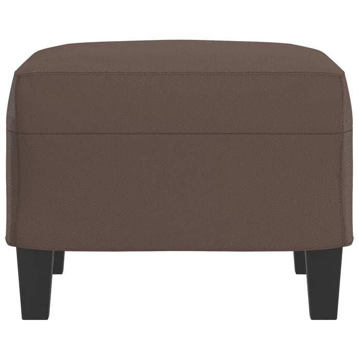 Taburet, maro, 60x50x41 cm, piele ecologică - WALTI WALTI