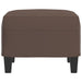 Taburet, maro, 60x50x41 cm, piele ecologică - WALTI WALTI