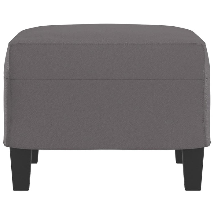Taburet, gri, 60x50x41 cm, piele ecologică - WALTI WALTI