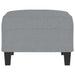 Taburet, gri deschis, 70x55x41 cm, material textil - WALTI WALTI