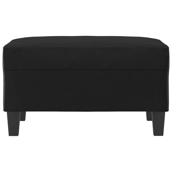 Taburet, negru, 70x55x41 cm, piele ecologică - WALTI WALTI