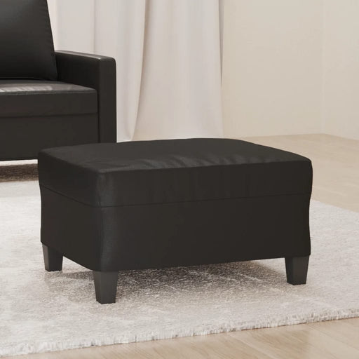 Taburet, negru, 70x55x41 cm, piele ecologică - WALTI WALTI