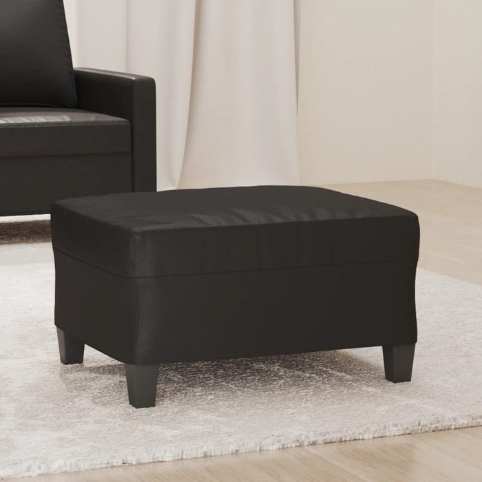 Taburet, negru, 70x55x41 cm, piele ecologică - WALTI WALTI