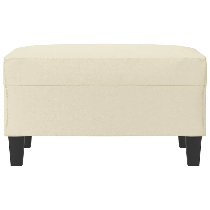 Taburet, crem, 70x55x41 cm, piele ecologică - WALTI WALTI