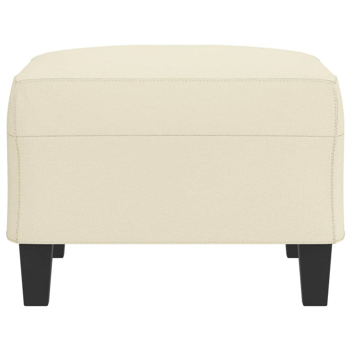 Taburet, crem, 70x55x41 cm, piele ecologică - WALTI WALTI