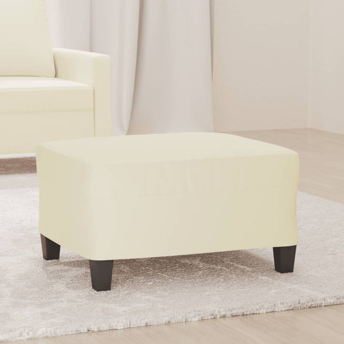 Taburet, crem, 70x55x41 cm, piele ecologică - WALTI WALTI