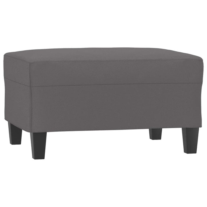 Taburet, gri, 70x55x41 cm, piele ecologică - WALTI WALTI
