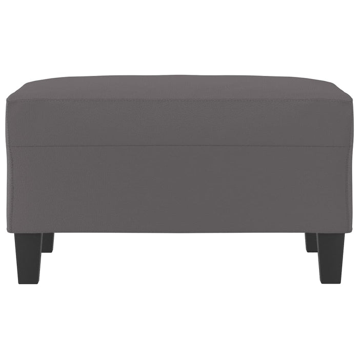 Taburet, gri, 70x55x41 cm, piele ecologică - WALTI WALTI