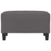 Taburet, gri, 70x55x41 cm, piele ecologică - WALTI WALTI