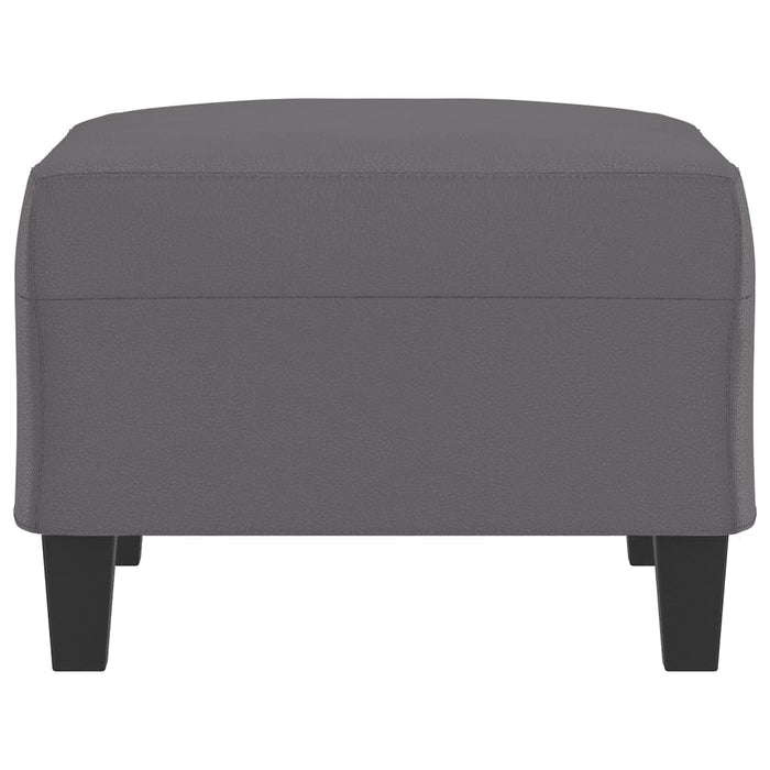 Taburet, gri, 70x55x41 cm, piele ecologică - WALTI WALTI