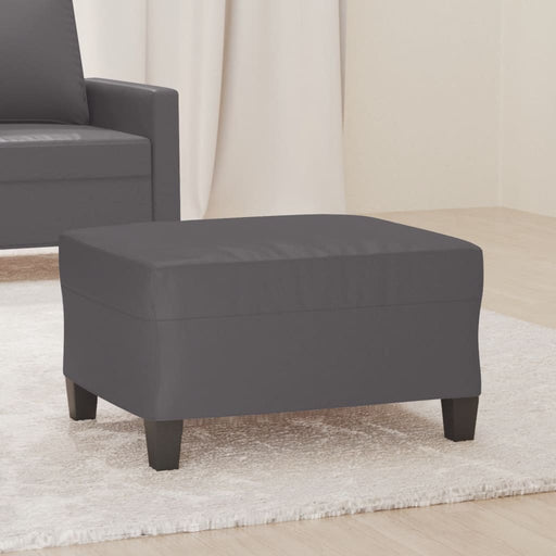 Taburet, gri, 70x55x41 cm, piele ecologică - WALTI WALTI