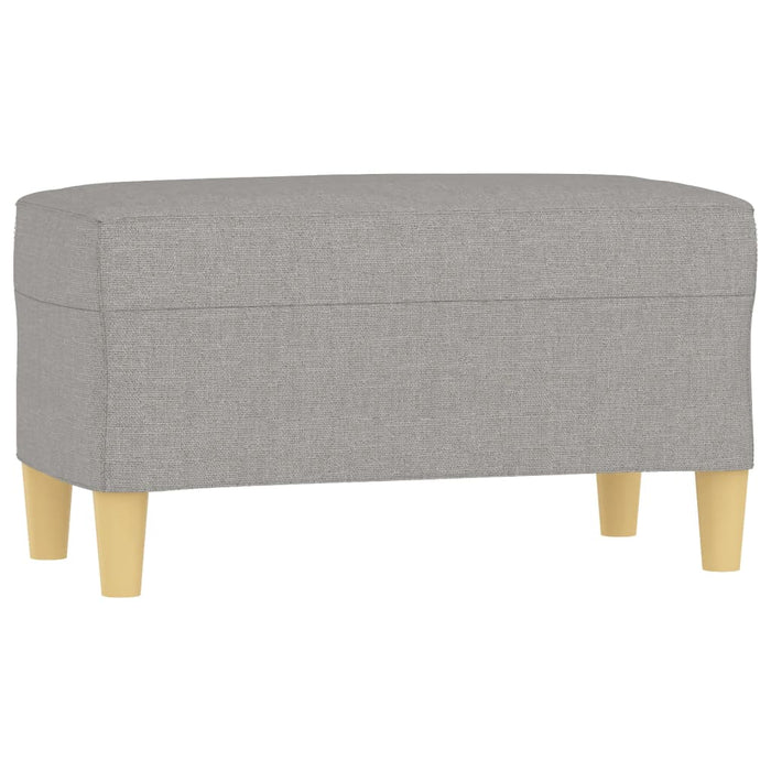 Bancă, gri deschis, 70x35x41 cm, textil - WALTI WALTI