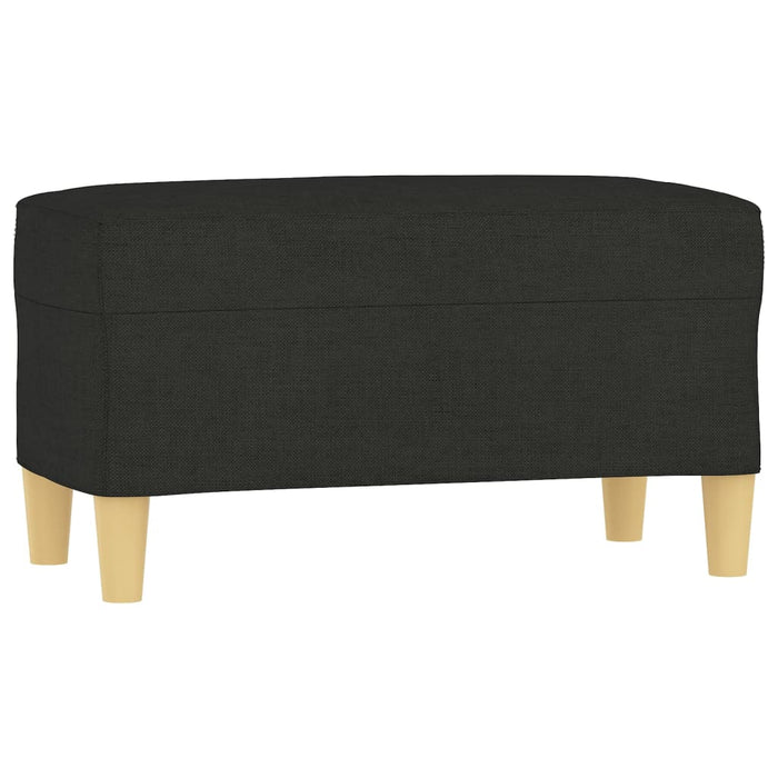 Bancă, negru, 70x35x41 cm, textil - WALTI WALTI