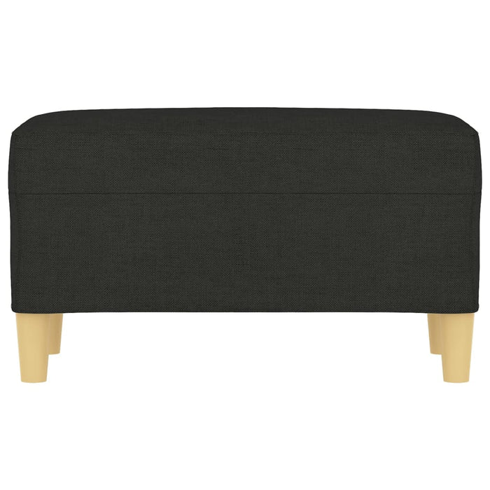 Bancă, negru, 70x35x41 cm, textil - WALTI WALTI