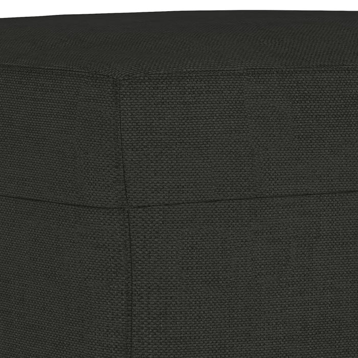Bancă, negru, 70x35x41 cm, textil - WALTI WALTI