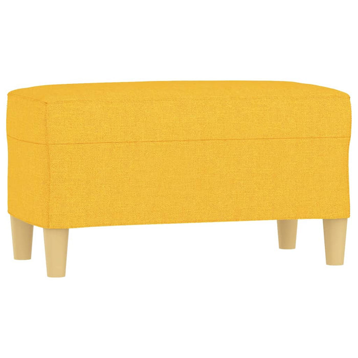 Bancă, galben deschis, 70x35x41 cm, textil - WALTI WALTI