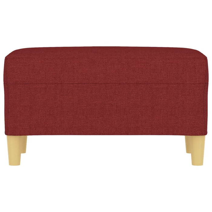 Bancă, roșu vin, 70x35x41 cm, textil - WALTI WALTI