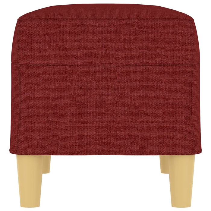 Bancă, roșu vin, 70x35x41 cm, textil - WALTI WALTI