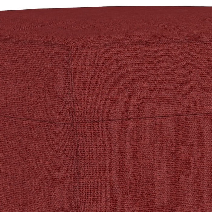 Bancă, roșu vin, 70x35x41 cm, textil - WALTI WALTI