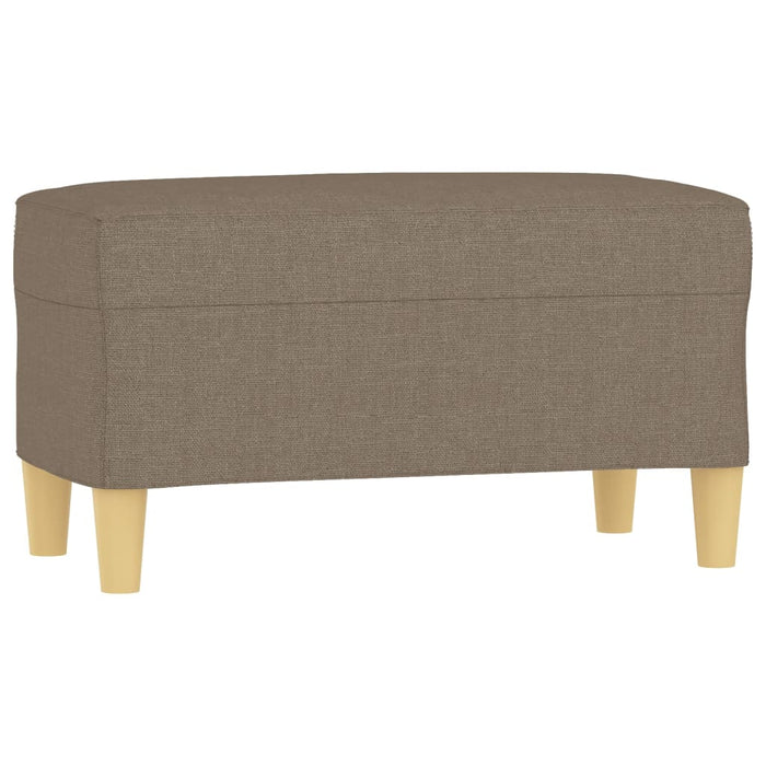 Bancă, gri taupe, 70x35x41 cm, textil - WALTI WALTI
