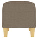 Bancă, gri taupe, 70x35x41 cm, textil - WALTI WALTI