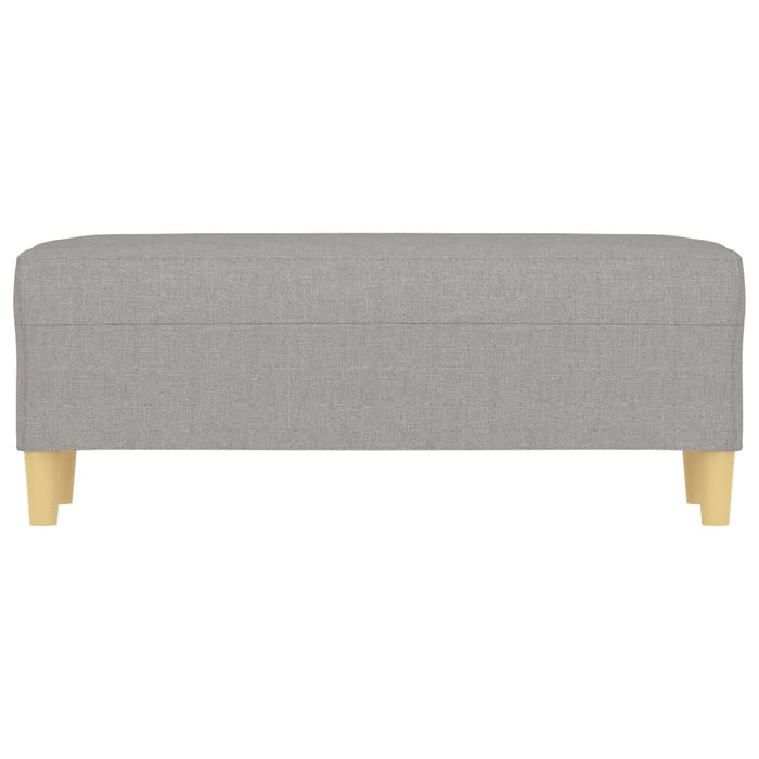 Bancă, gri deschis, 100x35x41 cm, textil - WALTI WALTI