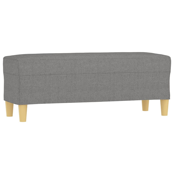 Bancă, gri închis, 100x35x41 cm, textil - WALTI WALTI