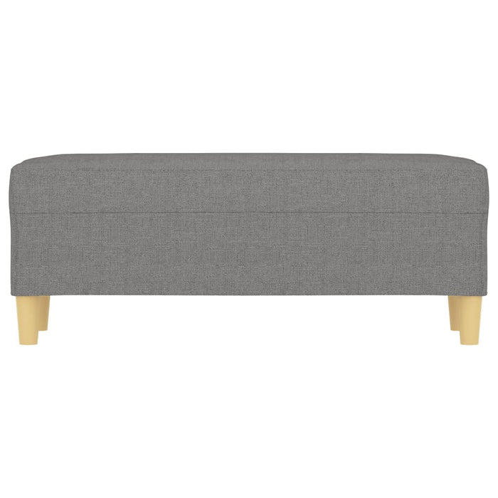 Bancă, gri închis, 100x35x41 cm, textil - WALTI WALTI