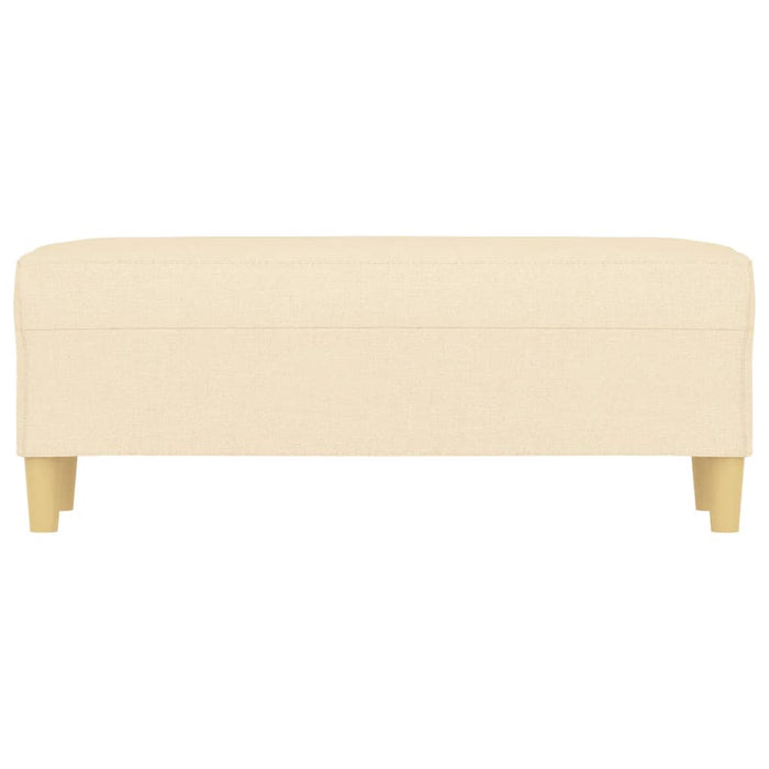 Bancă, crem, 100x35x41 cm, textil - WALTI WALTI