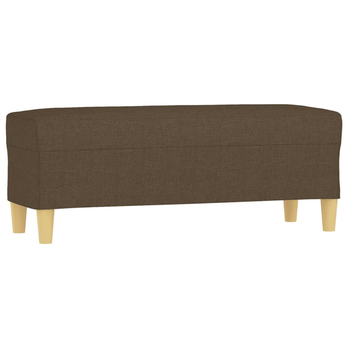 Bancă, maro, 100x35x41 cm, textil - WALTI WALTI