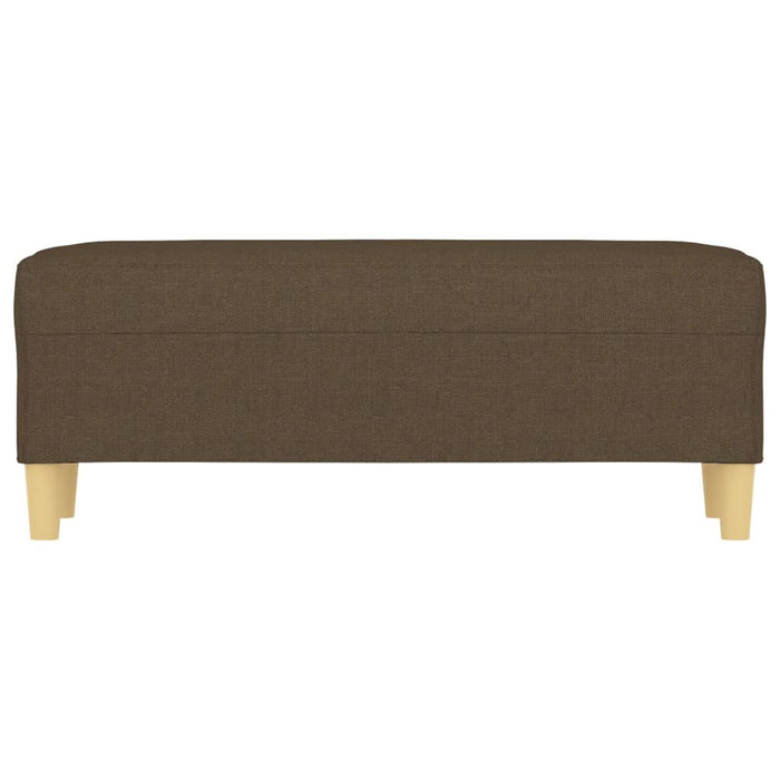 Bancă, maro, 100x35x41 cm, textil - WALTI WALTI