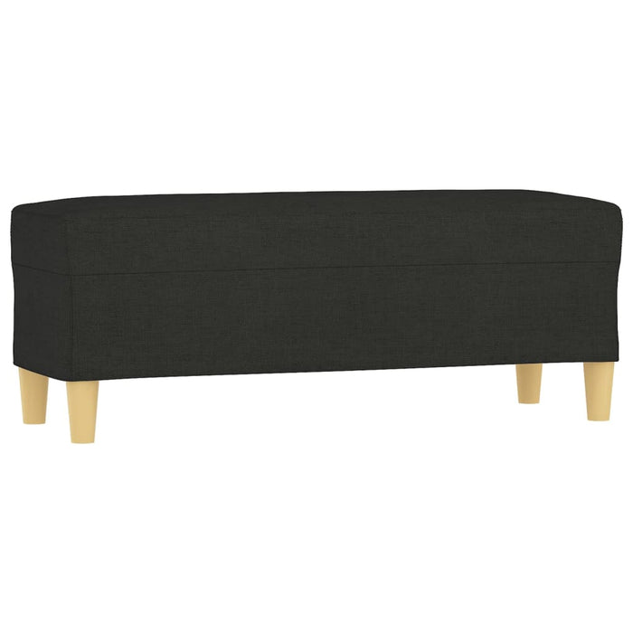 Bancă, negru, 100x35x41 cm, textil - WALTI WALTI