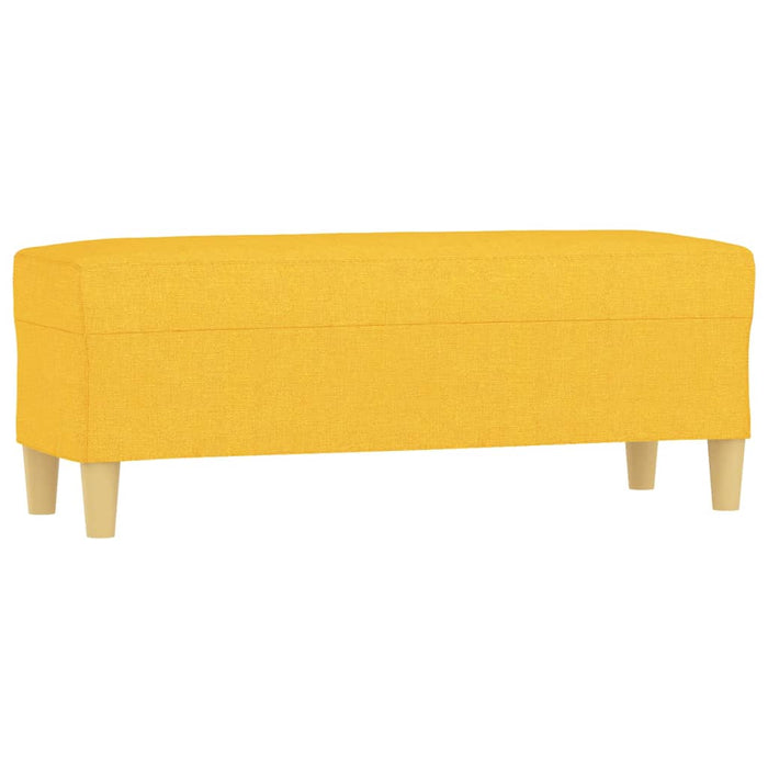 Bancă, galben deschis, 100x35x41 cm, textil - WALTI WALTI