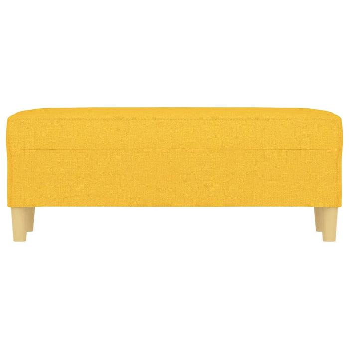 Bancă, galben deschis, 100x35x41 cm, textil - WALTI WALTI