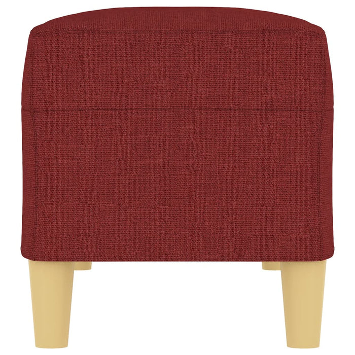 Bancă, roșu vin, 100x35x41 cm, textil - WALTI WALTI