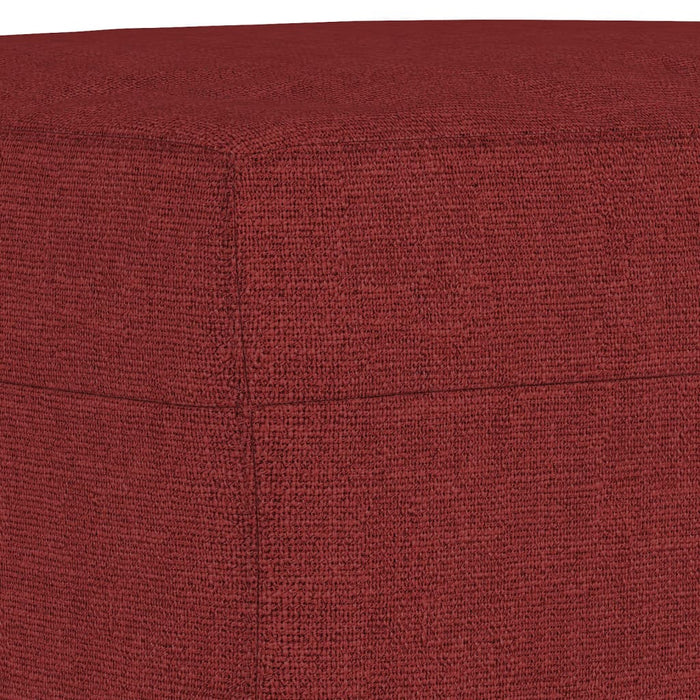 Bancă, roșu vin, 100x35x41 cm, textil - WALTI WALTI