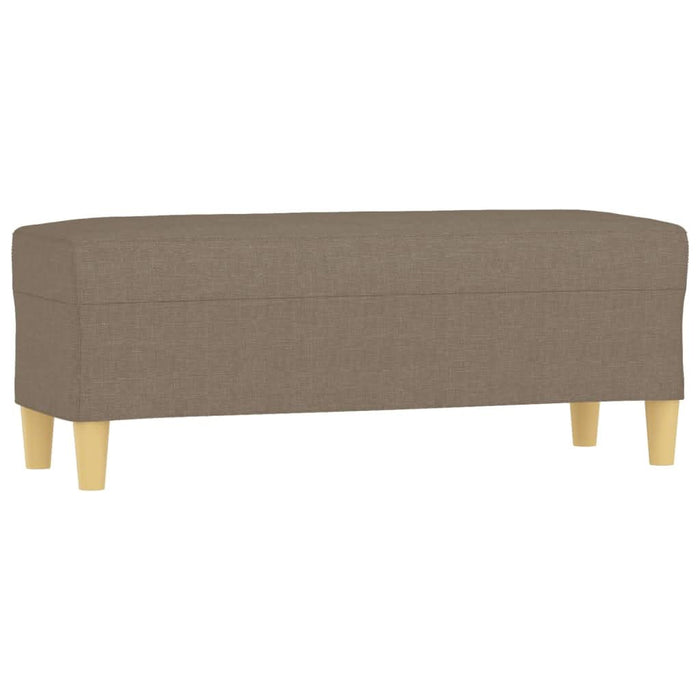 Bancă, gri taupe, 100x35x41 cm, textil - WALTI WALTI