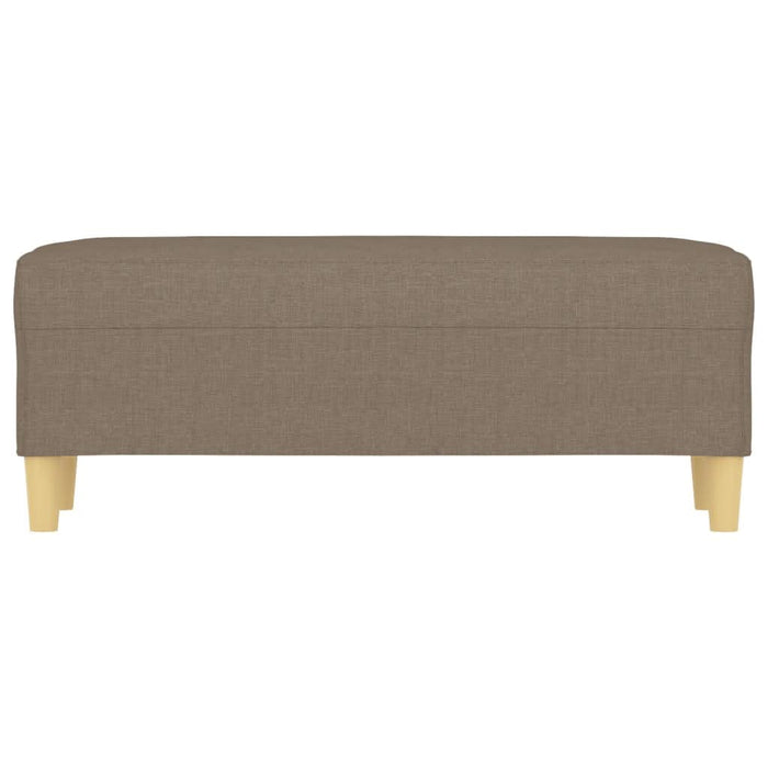 Bancă, gri taupe, 100x35x41 cm, textil - WALTI WALTI