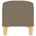 Bancă, gri taupe, 100x35x41 cm, textil - WALTI WALTI