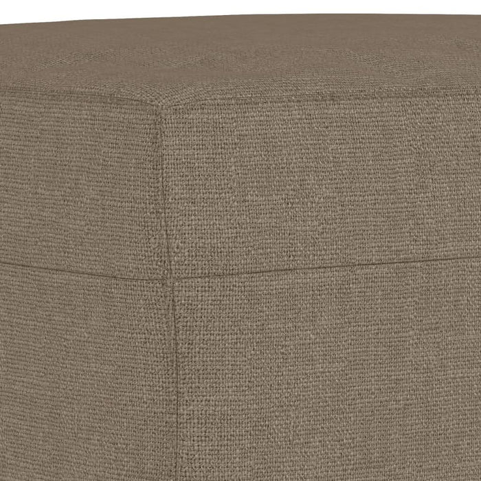 Bancă, gri taupe, 100x35x41 cm, textil - WALTI WALTI