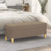 Bancă, gri taupe, 100x35x41 cm, textil - WALTI WALTI