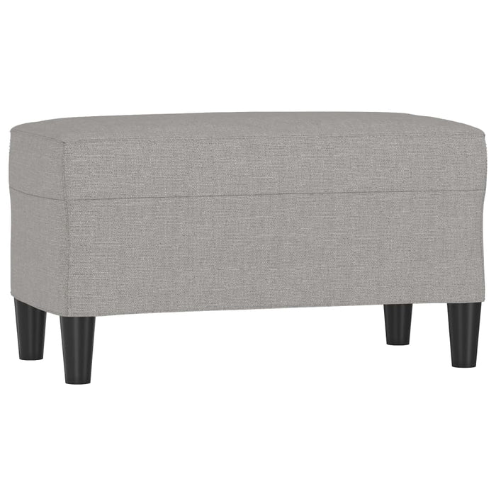 Bancă, gri deschis, 70x35x41 cm, textil - WALTI WALTI